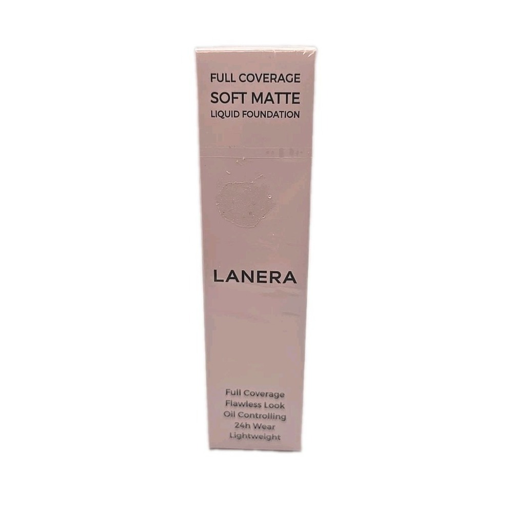 Lanera L2 NUDE Full Coverage Soft Matte Liquid Foundation Makeup 1oz Sealed